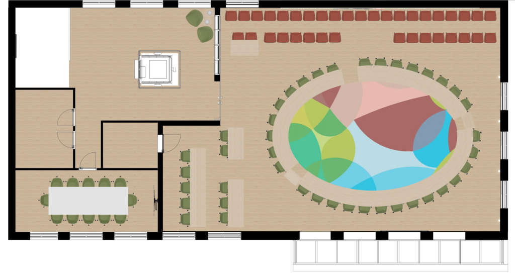 Plattegrond, raadzaal, gemeente, gemeente molenlanden